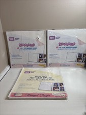 New Lot Of 3 Sealed Westrim Crafts Refill Pack of 10 Hinged White 12 x 12 Pages