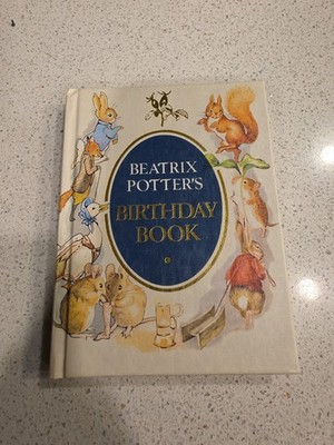 Beatrix Potter Birthday Book Journal 1980 Mini Book Hardcover
