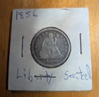 1856 Seated Liberty Quarter Silver 25c