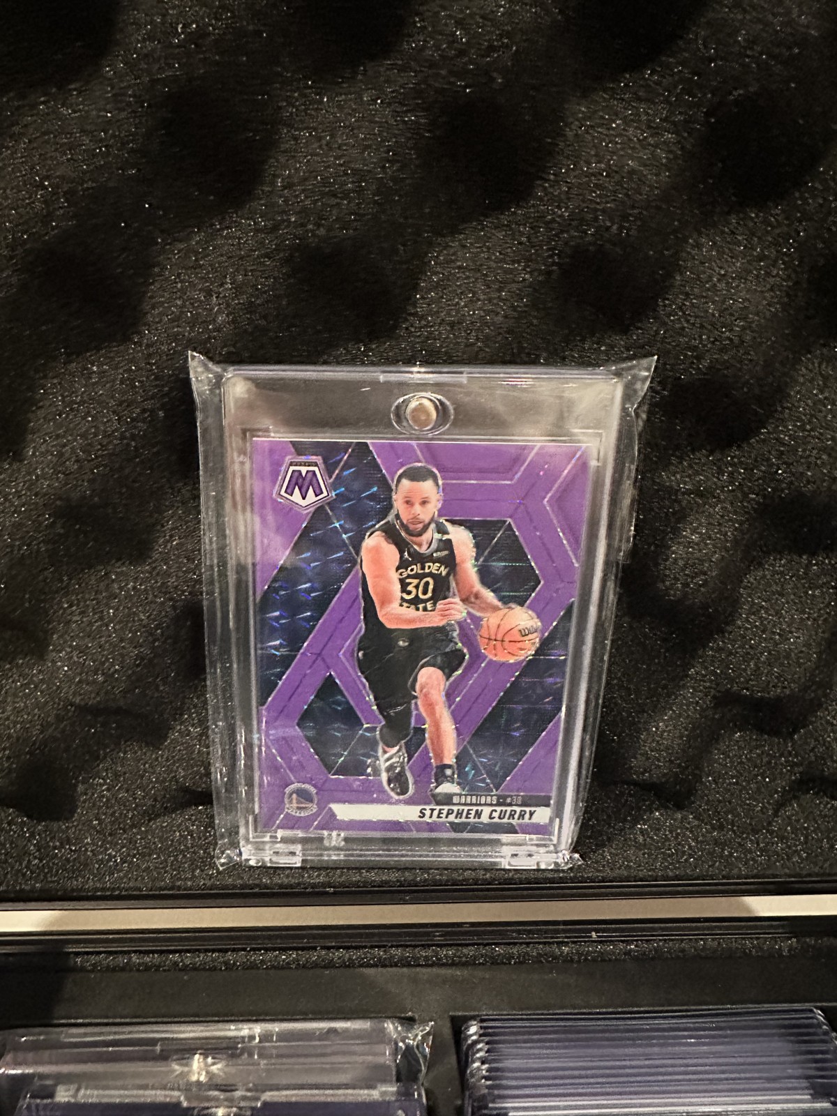 2024-25 Panini Mosaic - Stephen Curry #163 Fluorescent Purple Mosaic Prizm /249