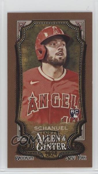 2024 Topps Allen & Ginter Mini Gold Border Nolan Schanuel #88 Rookie RC