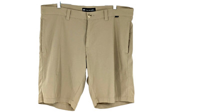 TRAVIS MATTHEW Shorts SIZE 36 Tan Golf Vacation Resort Cruise Excellent