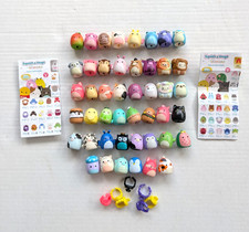 Squishmallow Squish-a-Longs Mini Figure Lot of 46 Series 1 2 w/Rings