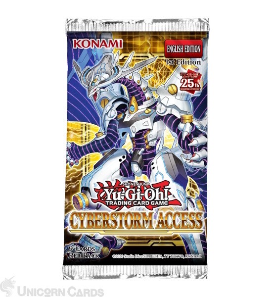 YuGiOh! Cyberstorm Access 1st Edition Booster Pack x1