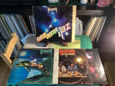 Nazareth OG Vinyl LP Lot of 3 -The Fool Circle-Razamanaz-Cleaned & Tested VG