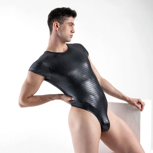 Manstore M/34" M2434 String Body mens thong underwear one piece sexy glitter - Picture 4 of 4