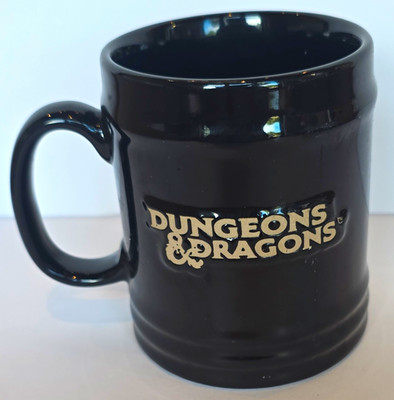 Wizards of the Coast Dungeons & Dragons Black Ceramic 12 fl oz Logo Mug