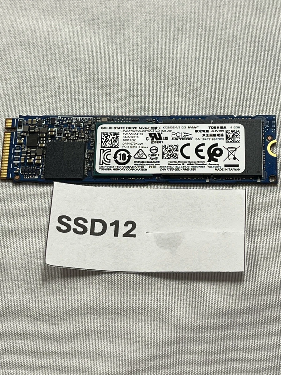PCパーツ SSD M.2 Type2280 TOSHIBA 512GB (B2502)