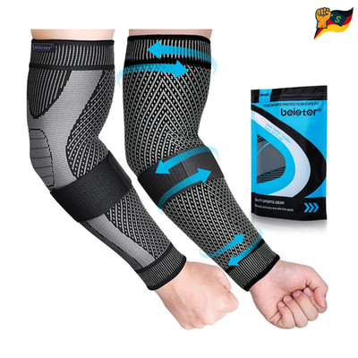 Beister Kompression Ellenbogenbandage 2 Stk. Klettverschluss Silikonstreifen (L)