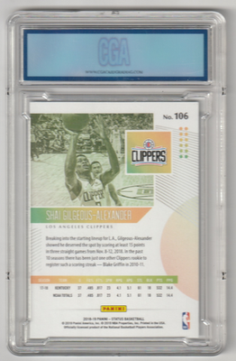 2018-19 Panini Status - Rookies 1 Shai Gilgeous-Alexander #106 (RC 