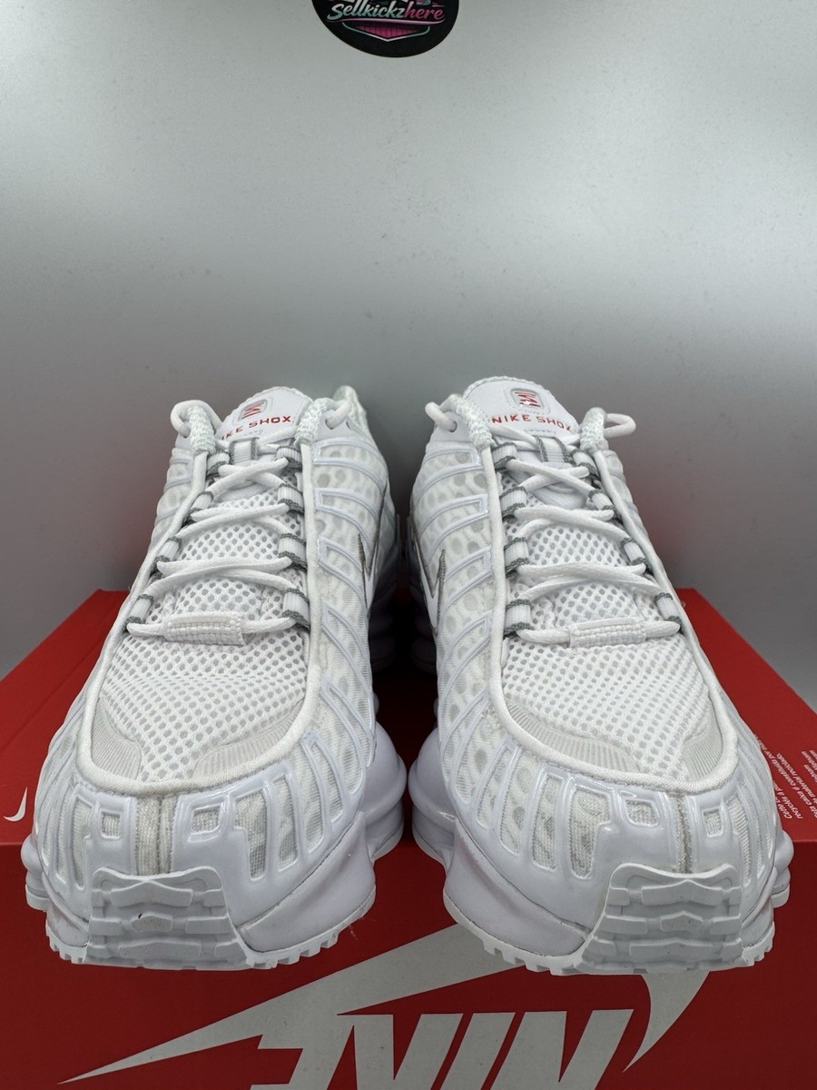 Nike Shox TL White Metallic Silver AV3595-100 Size 11.5 | eBay