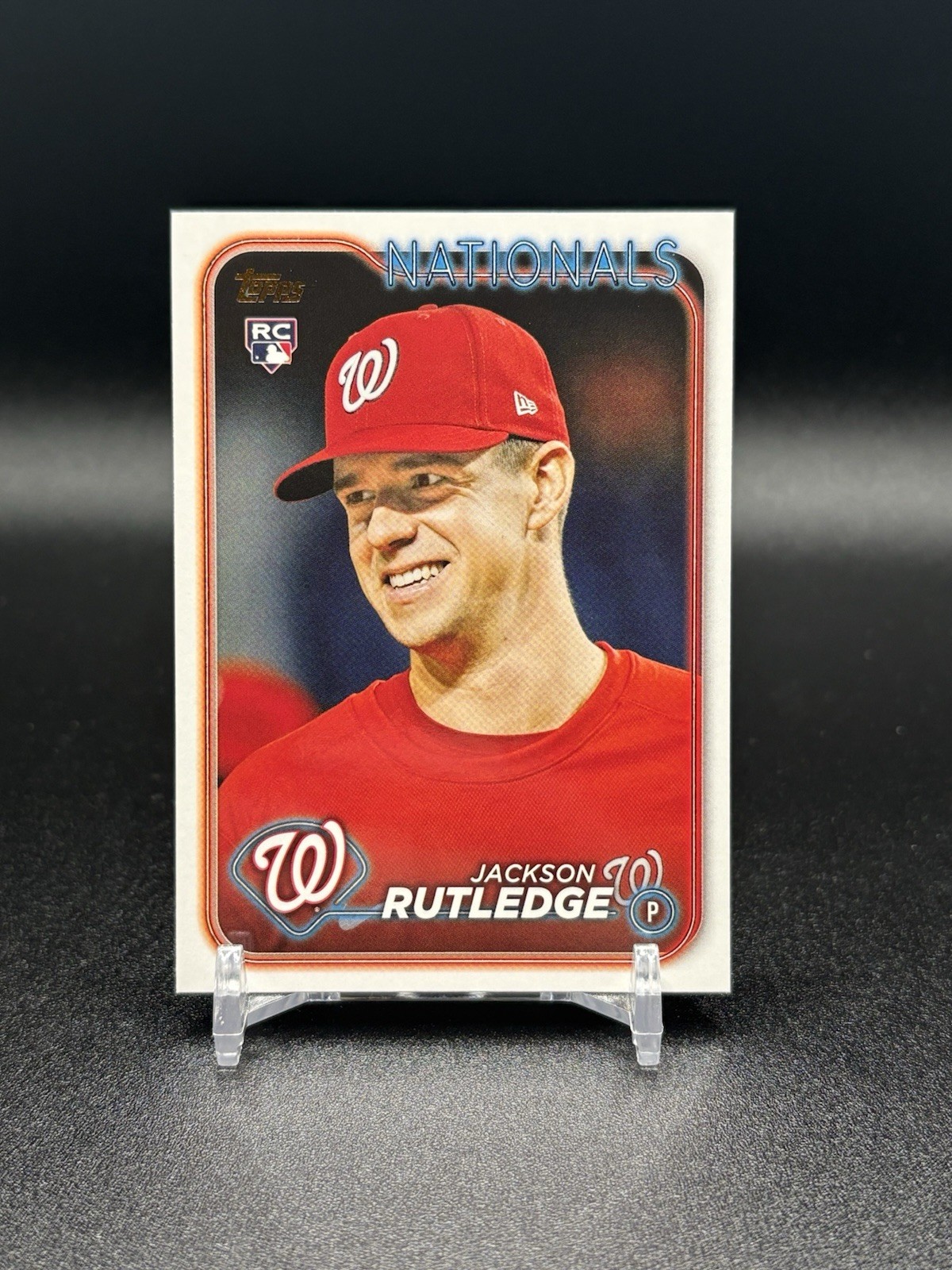 2024 Topps Jackson Rutledge #503 Rookie Golden Mirror Image Variation Nationals