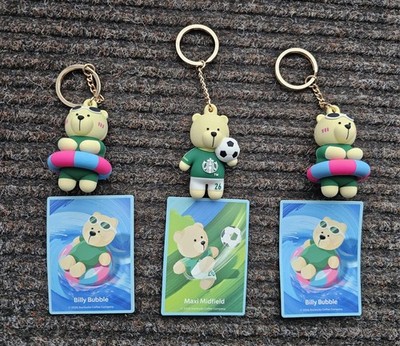 3x Starbucks Bearista Bären Keychain 2026 Neu Schlüsselring, Midfield und Bubble