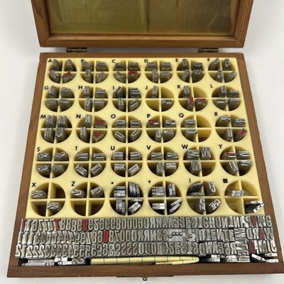 Kingsley Machine Co. Letter Type Die Set for Hot Foil 24 pt Gothic No. 11