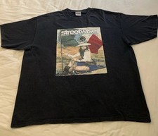 Camiseta Negra Streetwise Los Angeles Talla 2XL México Adelita Chola, Hecha en Los Ángeles