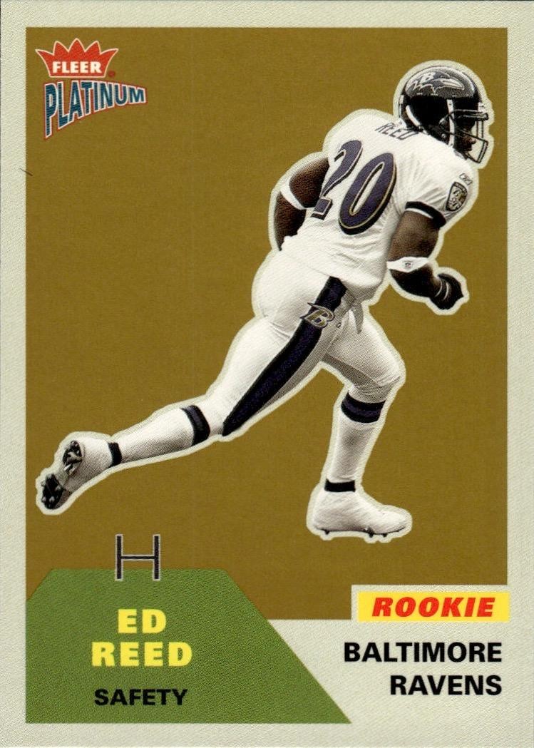 2002 Fleer Platinum #286 Ed Reed Rookie