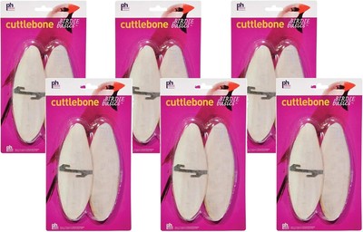 Prevue Pet Products (6 Pack) Birdie Basics Cuttlebone, Large, 6 Inch (2 Bones Pe