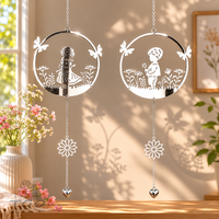 Formano Fensterdeko 2Er-Set Kreis Mit Kind Aus Edelstahl-582737