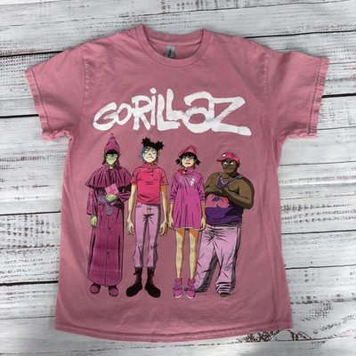 Gorillaz T-Shirt Pink Size M Noodle Murdoc Cracker Island Coachella Medium Tee