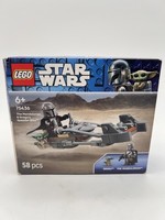 Lego Star Wars Der Mandalorianer Und Grogu Auf Ihrem Speeder Bike 75436