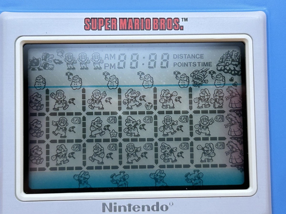 Nintendo Game & Watch SUPER MARIO BROS. YM-105 1988 New Old Stock