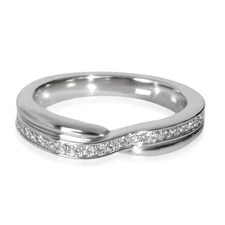 Harry Winston Platinum Diamond Tryst Single Row Pave Diamond Band