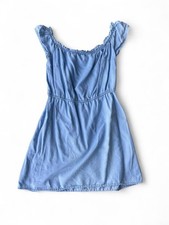 GUESS Los Angeles Denim Off The Shoulder Dress Size Medium