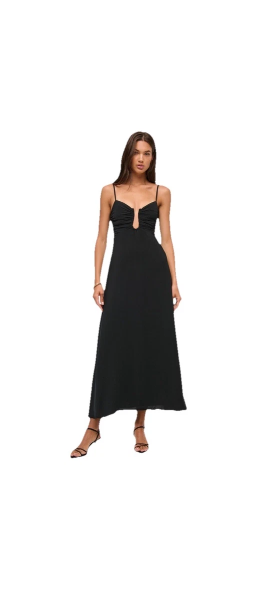 abercrombie strappy drop waist dress Strapless Long Blush-Pink Tiered A-Line Prom Dress– PromGirl main image 1