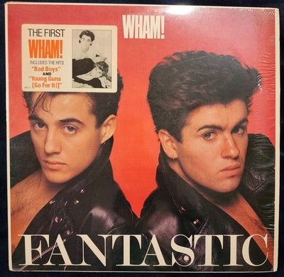 Wham! Fantastic Vinyl LP US First Pressing Hype Sticker In Shrink Inner Sleeve