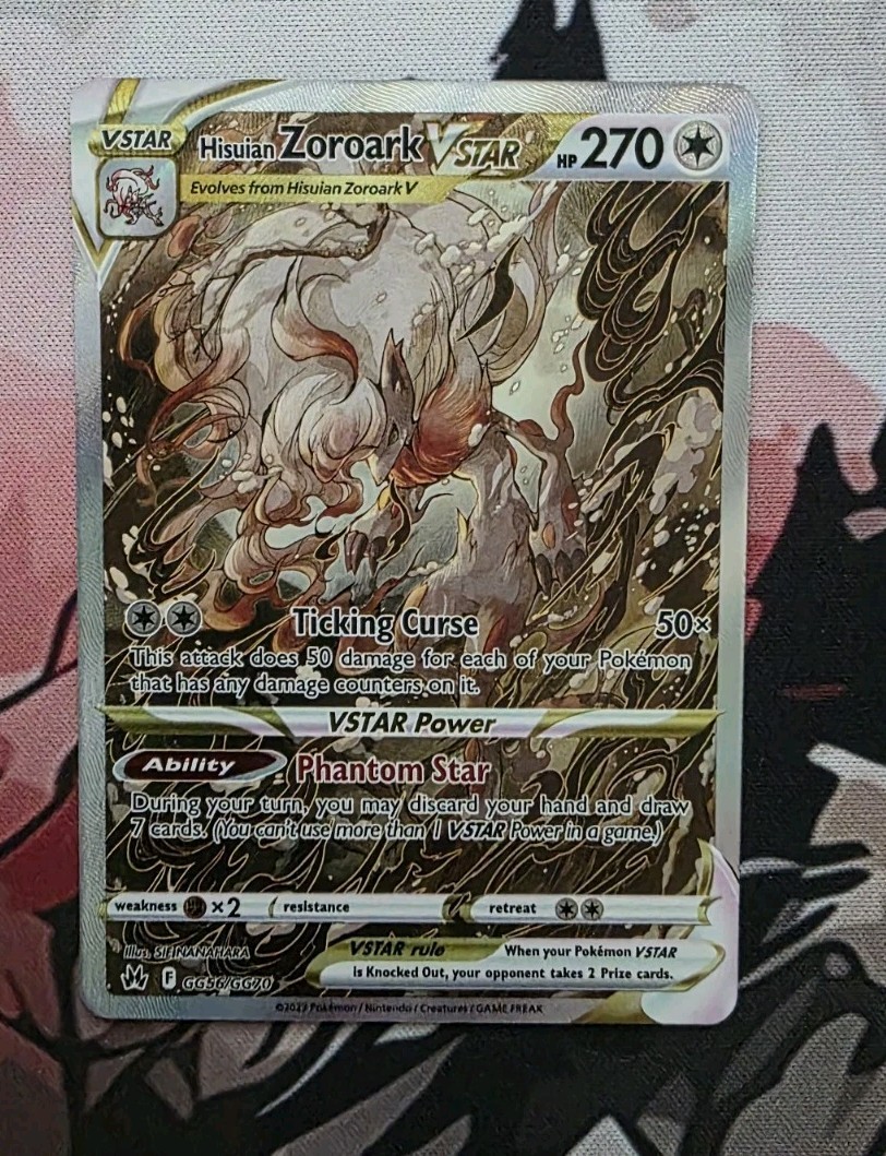 Hisuian Zoroark VSTAR GG56/GG70 SWSH: Crown Zenith: Galarian Gallery Holo NM/M