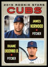 Cubs 2019  James Norwood  Duane Underwood Jr.  2019 Topps Heritage #121 Cubs