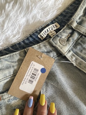 Wide Leg Destroyed Denim Jeans, Size S, Signature 8, Bows And Arrows Boutique