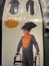 Adaptive Halloween dragon costume Boys Size M 8-10 Full Back Opening Wide Leg