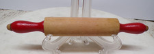 Vintage Childs-Children's Wood Red Handled Rolling Pin For Cooking-Baking Toy-B