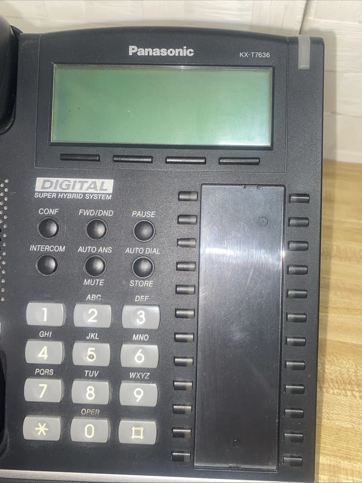 Teléfono digital Panasonic KX-T7636 24 líneas sistema híbrido uso con sistemas KX-TDA Foto 4 de 4