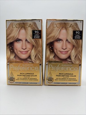 L'Oreal Paris Superior Preference Hair Color, Light Golden Blonde 9G