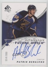 2008-09 SP Authentic Auto Future Watch 554/999 Patrik Berglund #239 Auto 1pc9