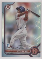 2022 Bowman 1st Edition Sky Blue Foil Jeter Downs #BPPF-116 0q4s