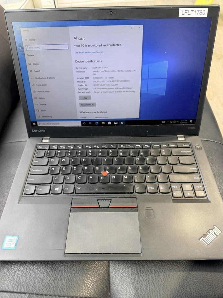 - Lenovo ThinkPad T460s / i5 6th gen / 16gb ram / 256gb ssd / win 10 pro - Image 2 of 4