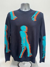 Paul Smith Jumper 'Bones' Medium Mens Crew Neck - Designer Clearance Bargain