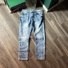 Southpole 2000  s Y2K Acid Wash Jeans Youth 16 Relaxed Straight Leg