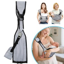 Baby Sling Carrier Baby Carrier w/ Waist Support Ergonomic Toddler Wrap Carrier