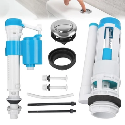 ACELECTRONIC Toilet Dual Flush System Replacement Kit, Toilet Cistern Flush Parts Flush Valve