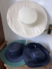 Vintage Hats - Props ,Up Cycling Window Dressing Decoration x 3- See Description