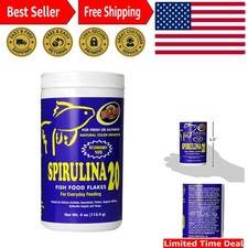 Nourishing Spirulina 20 Fish Food Flakes, 4-Oz - Ideal for Fresh  Saltwater