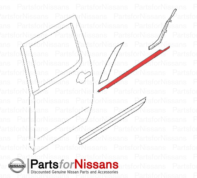 Genuine Nissan Belt Molding 82821-ZH30A | eBay