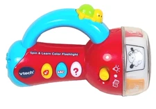 VTech Baby Spin Learn Colors Flashlight Torch Toy Early Learning Light Music