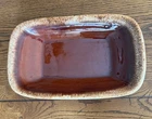Vintage Hull Pottery Brown Drip  Glaze Serving Dish/ Tray Ovenproof 11x 6 3/4”