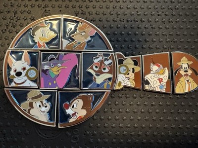 Disney Detective Theme Mickey Mouse Character Pin Set - Disney Franchise Set