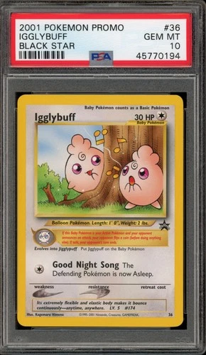 Pokemon Igglybuff Black Star Promo #36 PSA 10 Gem Mint